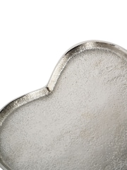 Libra Interiors Set of 2 Silver Esme Heart Plates - Image 6 of 6