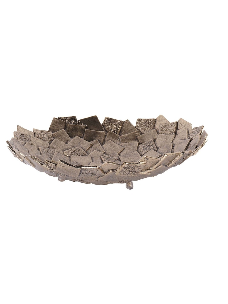 Libra Interiors Gold Montrose Cast Aluminium Platter - Image 6 of 6