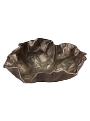 Libra Interiors Bronze Large Lowe Cast Aluminium Bowl 43cm - Image 3 of 6