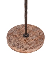 Libra Interiors Brown Large Rutland Table Hurricane Candle Holder - Image 6 of 7