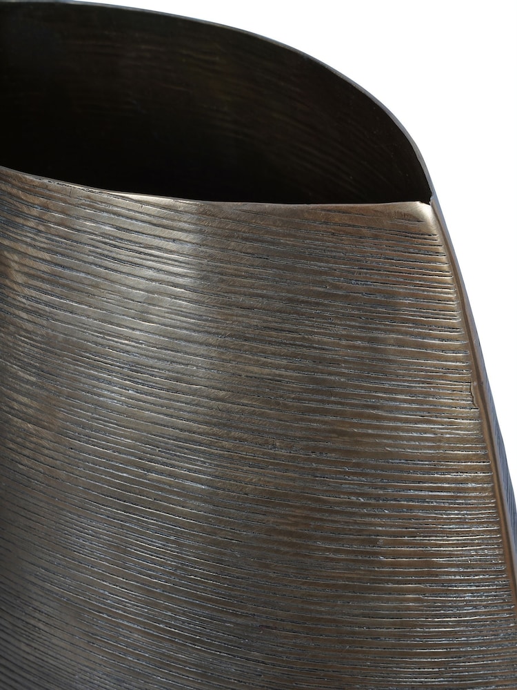 Libra Interiors Brass Southwold Textured Oval Antique Vase 80cm - Image 6 of 6 Libra Interiors Brass Southwold Textured Oval Antique Vase 80cm - Image 6 of 6