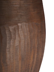 Libra Interiors Brass Southwold Textured Oval Antique Vase 100cm - Image 6 of 7