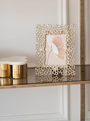 Libra Interiors Gold Miel Cast Aluminium Photo Frame - Image 3 of 6