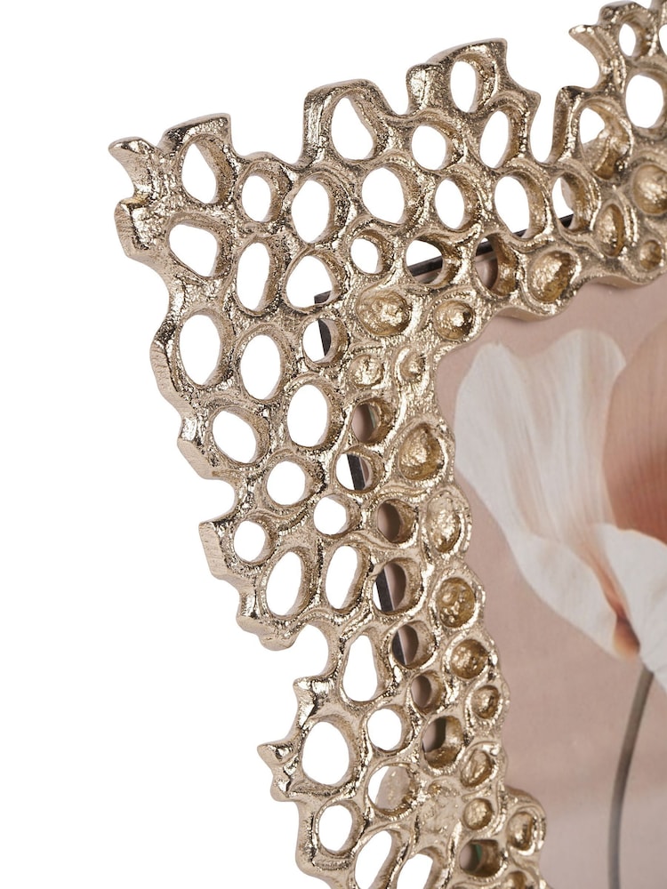 Libra Interiors Gold Miel Cast Aluminium Photo Frame - Image 6 of 6