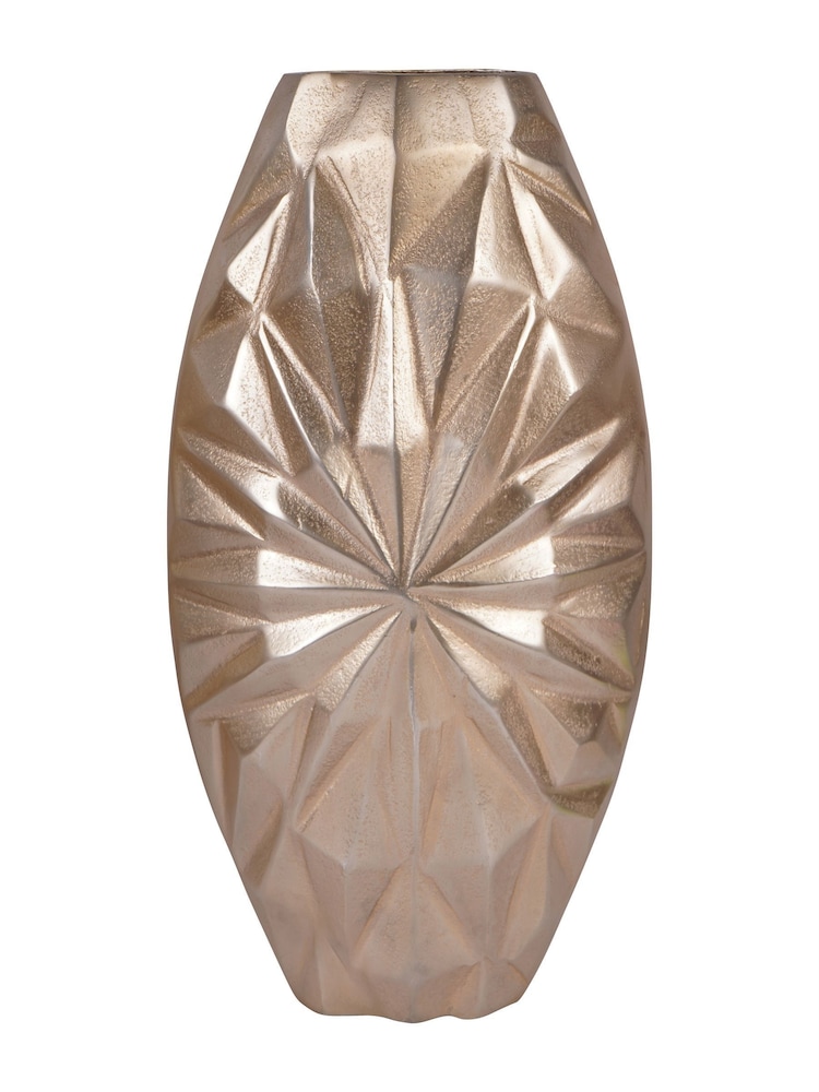 Libra Interiors Gold Hatton Cast Aluminium Vase - Image 2 of 6 Libra Interiors Gold Hatton Cast Aluminium Vase - Image 2 of 6