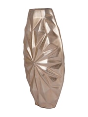 Libra Interiors Gold Hatton Cast Aluminium Vase - Image 3 of 6