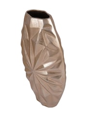 Libra Interiors Gold Hatton Cast Aluminium Vase - Image 4 of 6