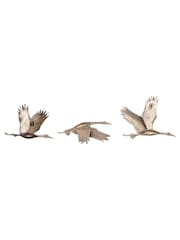 Libra Interiors Gold Crane Trio Cast Aluminium Wall Art - Image 4 of 6