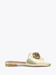 Kurt Geiger London Gold Chelsea Flat Sandal - Image 1 of 4