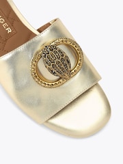 Kurt Geiger London Gold Chelsea Flat Sandal - Image 3 of 4