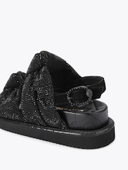 Kurt Geiger London Orson Knot Black Sandals - Image 3 of 4