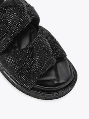 Kurt Geiger London Orson Knot Black Sandals - Image 4 of 4