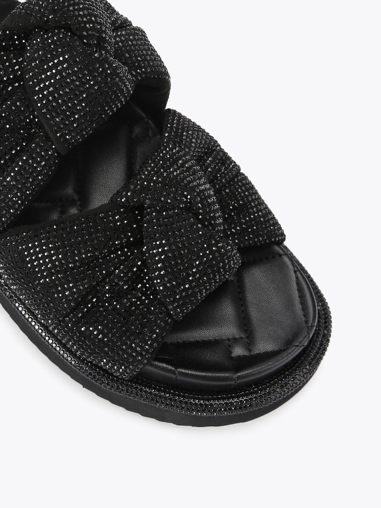 Kurt Geiger London Orson Knot Black Sandals - Image 4 of 4