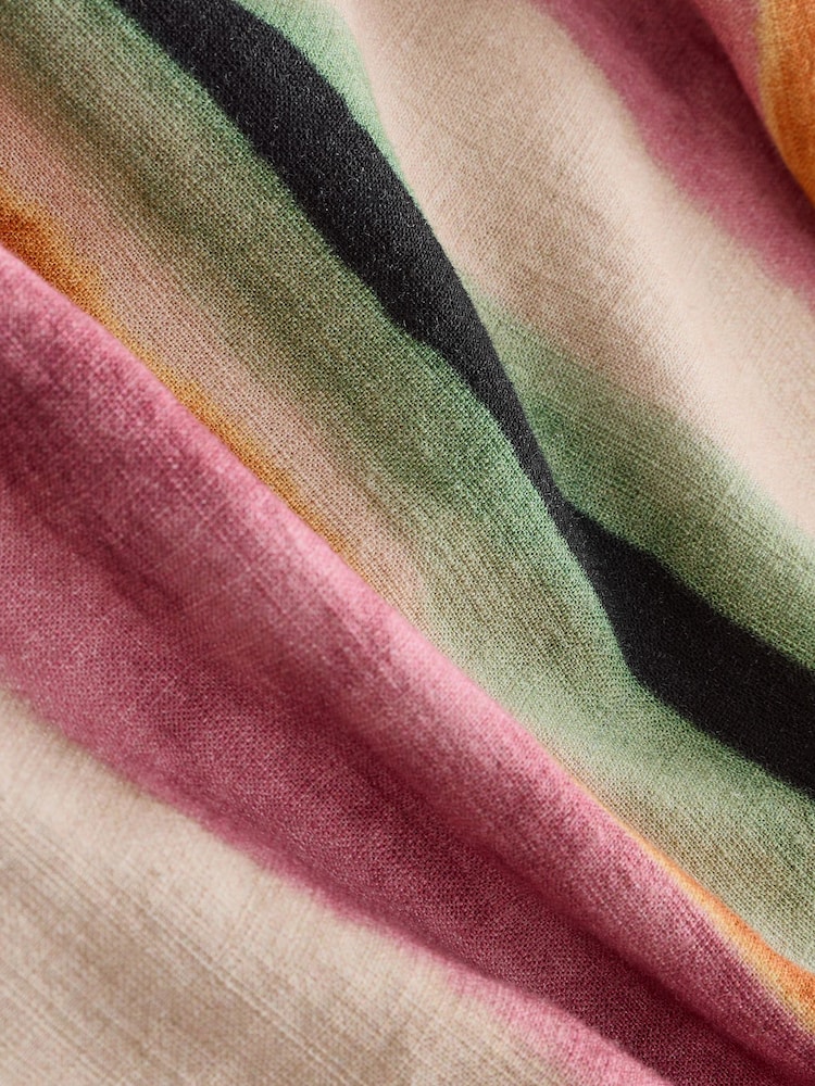 Pink Watercolour Stripe Short Sleeve Shirt - Image 3 of 3