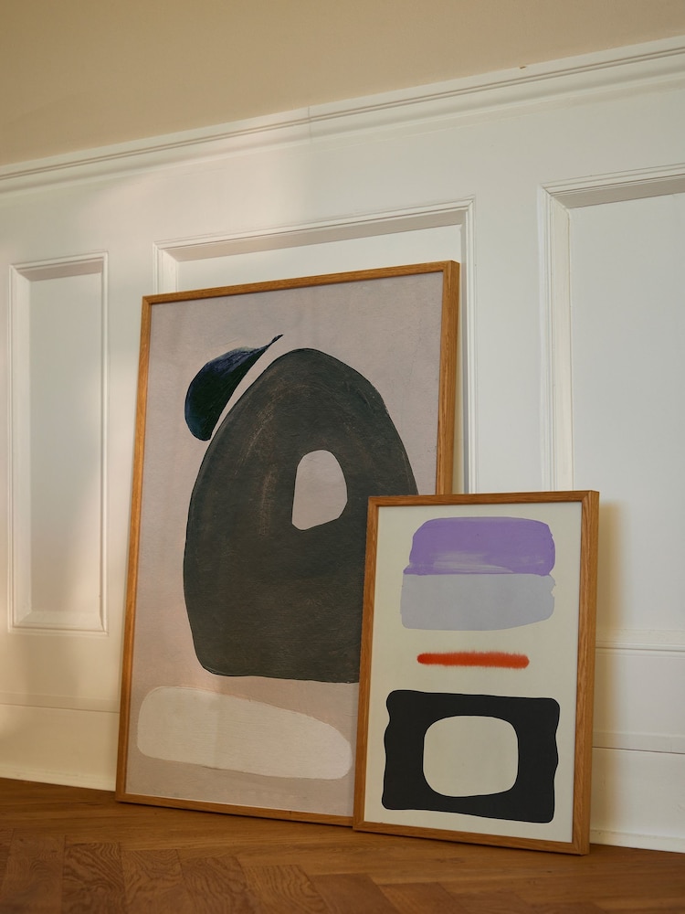 Paper Collective Black White Three Shapes Wall Art - Image 3 of 3