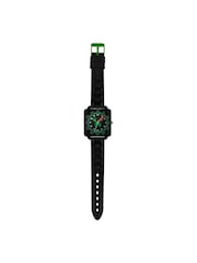 Tikkers Green Minecraft Black Silicon Strap Watch - Image 1 of 4