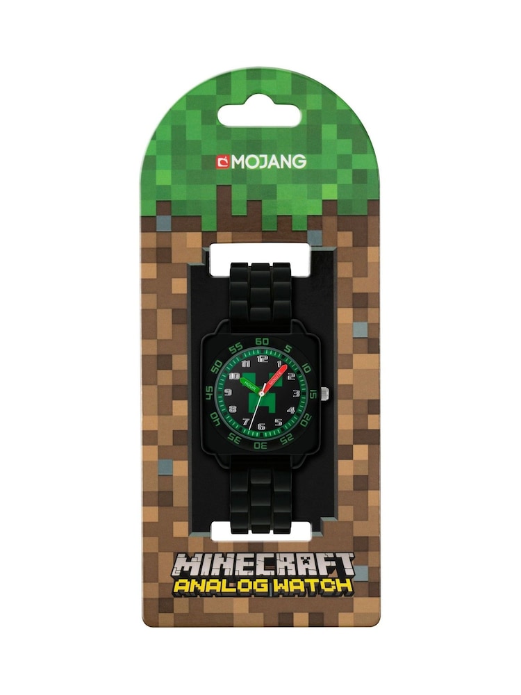 Tikkers Green Minecraft Black Silicon Strap Watch - Image 2 of 4