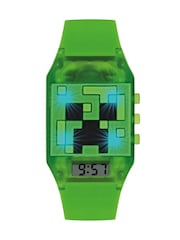 Tikkers Green Minecraft Silicon Strap Watch - Image 1 of 6
