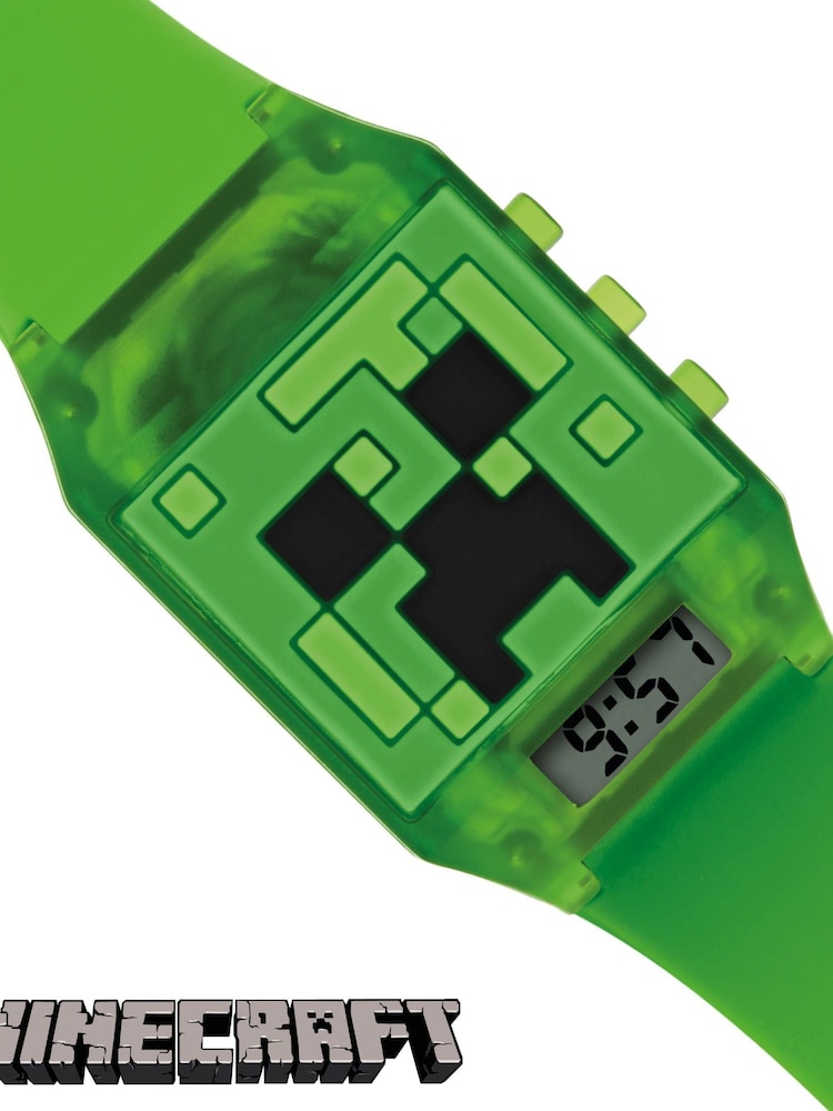 Tikkers Green Minecraft Silicon Strap Watch - Image 2 of 6