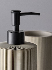 The Set 3 Piece Beige Toothbrush Tidy and Tray Set - Image 3 of 4