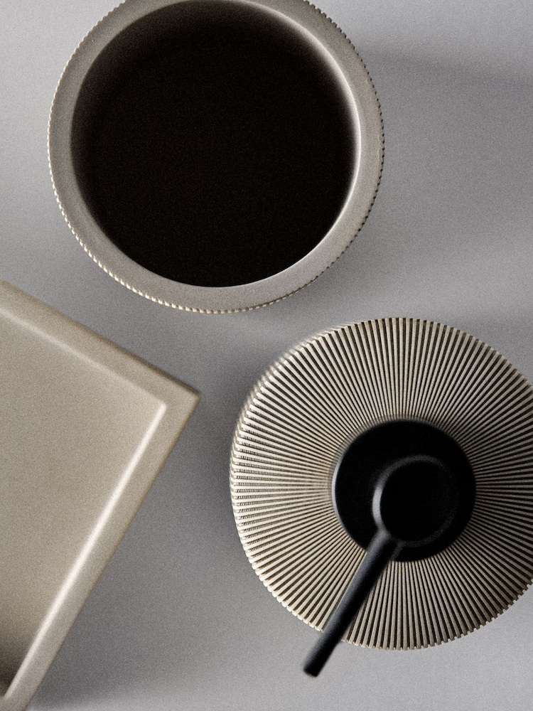 The Set 3 Piece Beige Toothbrush Tidy and Tray Set - Image 4 of 4