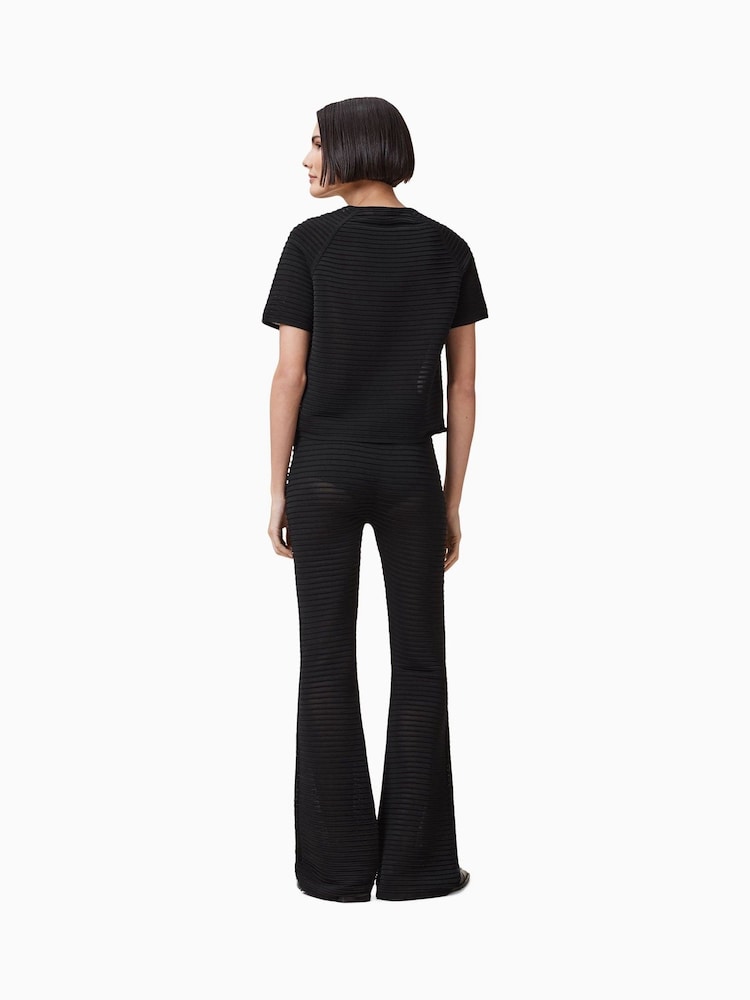 AllSaints Black Alice Trousers - Image 2 of 8