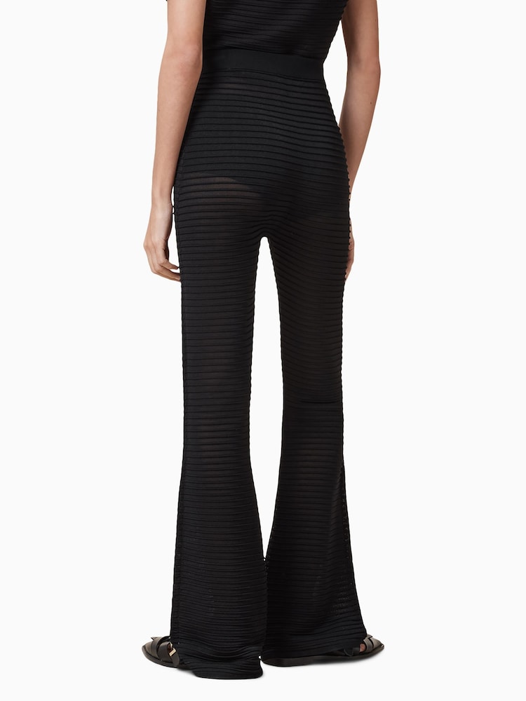 AllSaints Black Alice Trousers - Image 5 of 8