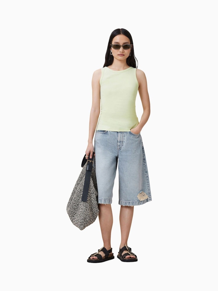 AllSaints Green Katarina Tank - Image 3 of 7