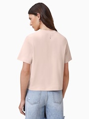 AllSaints Pink 100% Organic Cotton Lisa T-Shirt - Image 2 of 7