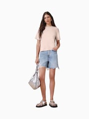 AllSaints Pink 100% Organic Cotton Lisa T-Shirt - Image 4 of 7