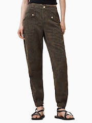 AllSaints Green Val Trousers - Image 1 of 7