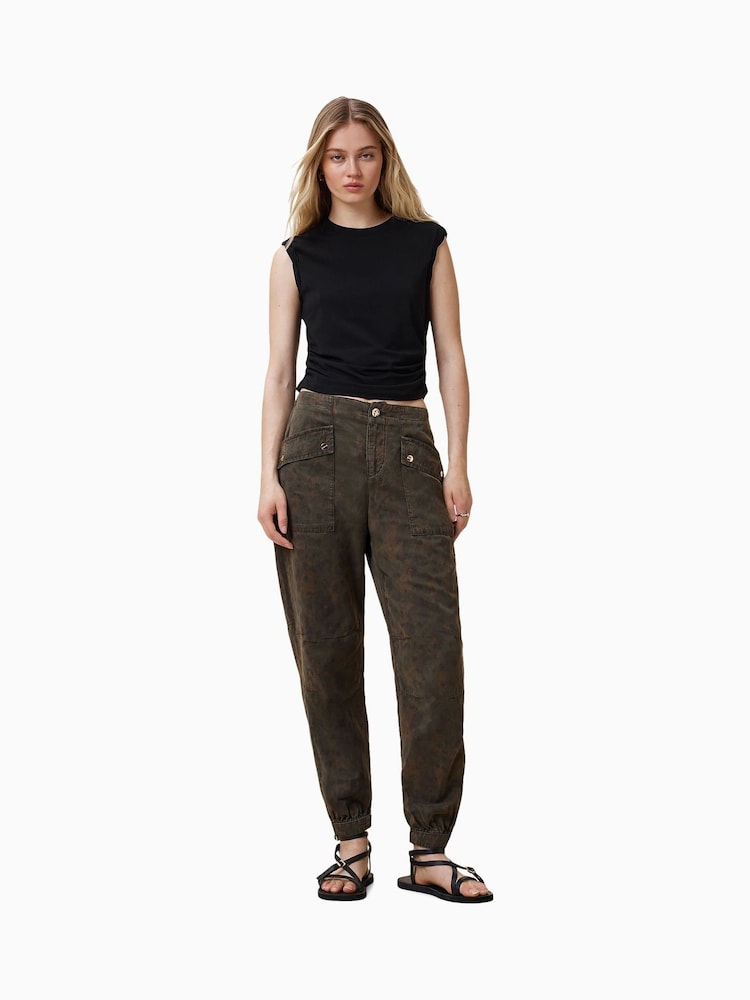 AllSaints Green Val Trousers - Image 4 of 7