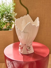 Cath Kidston White/Pink Bouquet Vase - Image 2 of 4