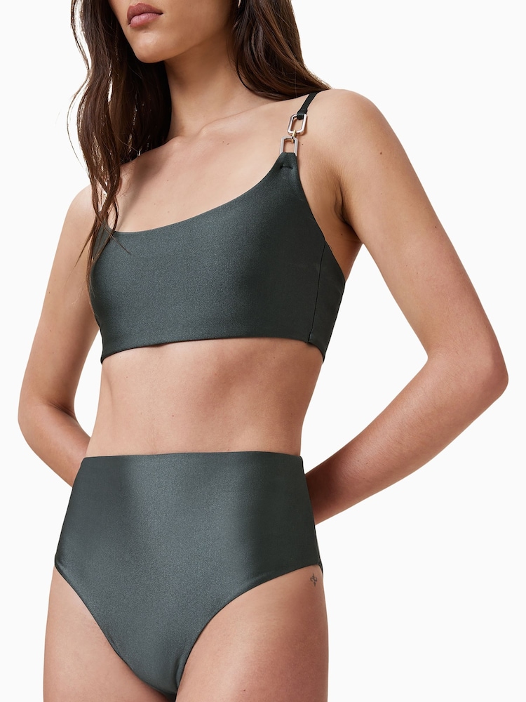 AllSaints Green Talaria Bikini Bottoms - Image 6 of 7