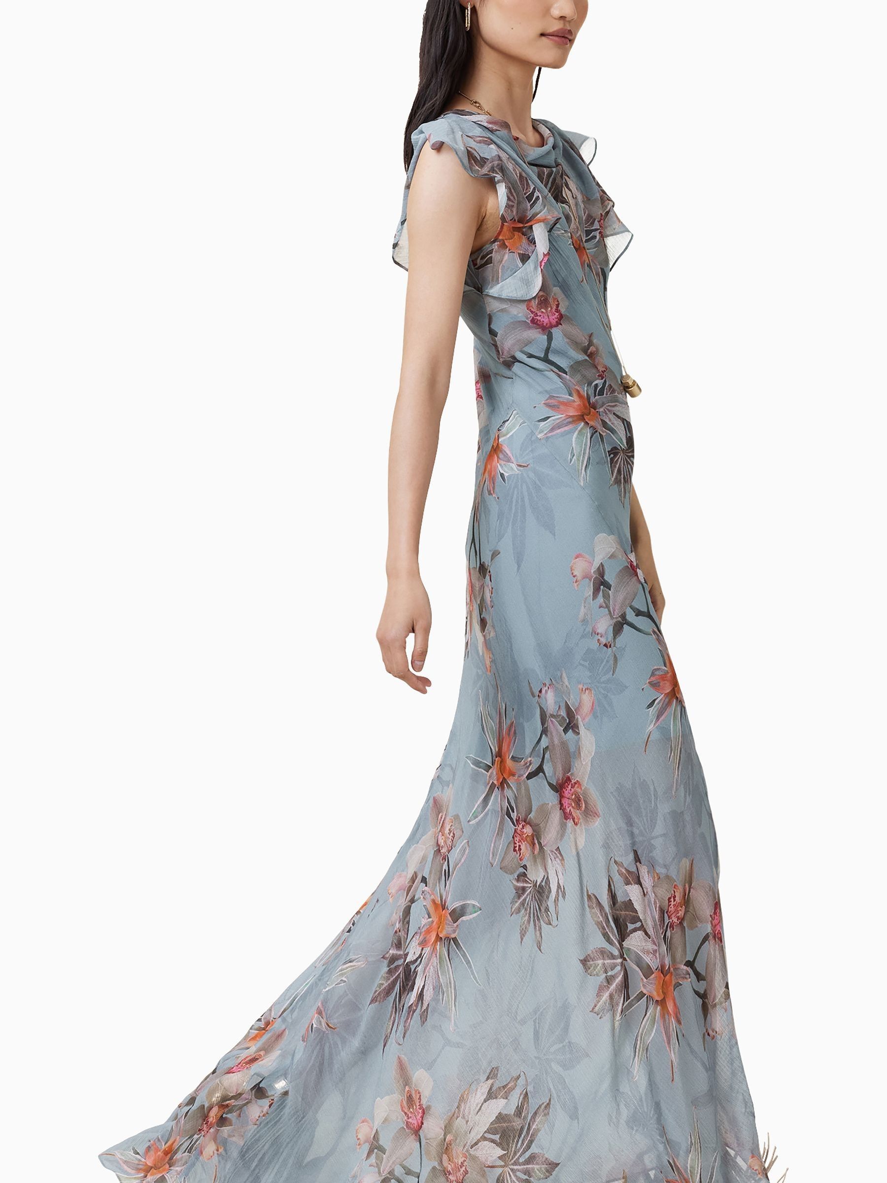 Buy AllSaints Blue Flora Dress from Next Ireland
