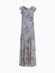 AllSaints Blue Flora Dress - Image 6 of 6