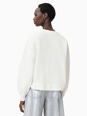 AllSaints White 100% Organic Cotton Lyss Lila Sweater - Image 3 of 6