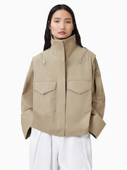 AllSaints Grey Leighton Jacket - Image 2 of 7