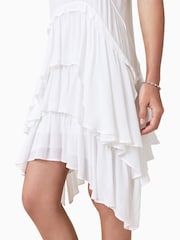 AllSaints White Cavarly Mini Dress - Image 6 of 9