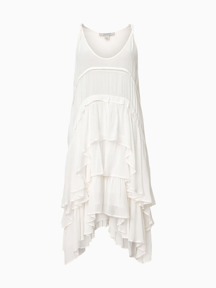AllSaints White Cavarly Mini Dress - Image 9 of 9