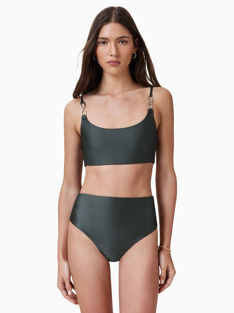 AllSaints Green Talaria Bikini Top - Image 1 of 7 AllSaints Green Talaria Bikini Top - Image 1 of 7