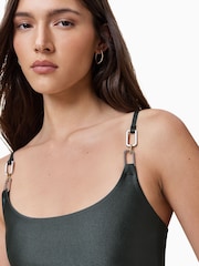 AllSaints Green Talaria Bikini Top - Image 6 of 7