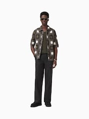 AllSaints Black 100% Organic Cotton Talbot Trousers - Image 1 of 8