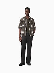 AllSaints Black 100% Organic Cotton Talbot Trousers - Image 2 of 8