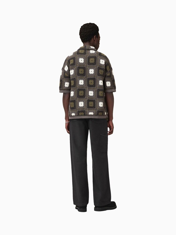 AllSaints Black 100% Organic Cotton Talbot Trousers - Image 3 of 8