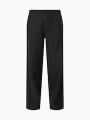 AllSaints Black 100% Organic Cotton Talbot Trousers - Image 8 of 8