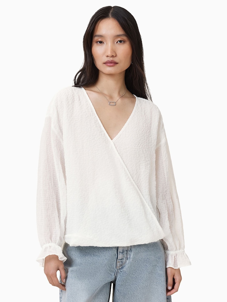 AllSaints White Penny Top - Image 1 of 8