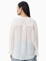 AllSaints White Penny Top - Image 7 of 8