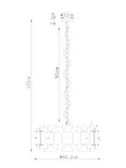 White Siena Chandelier - Image 6 of 7