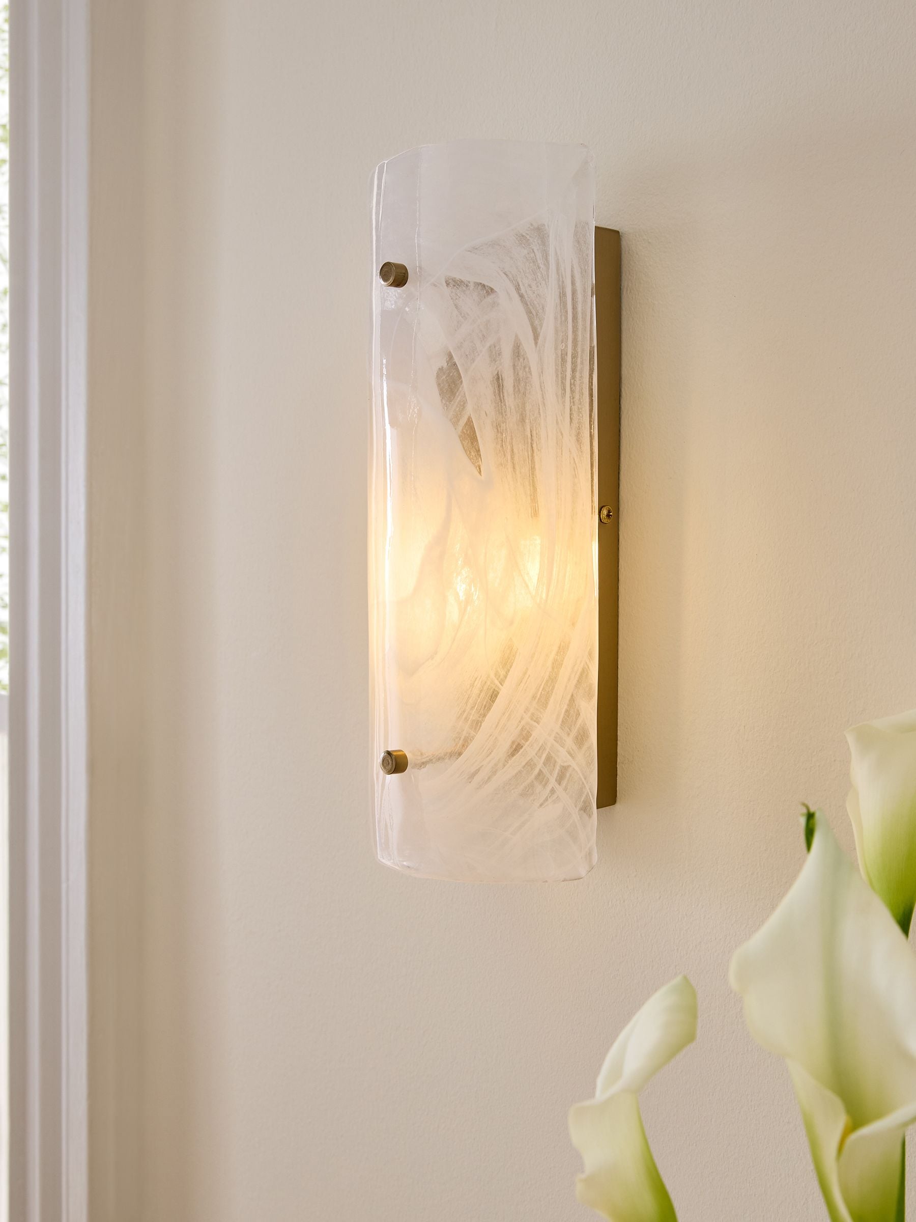 White Siena Wall Light
